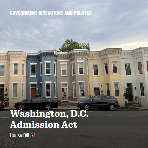 H.R.51 117 Washington DC Admission Act