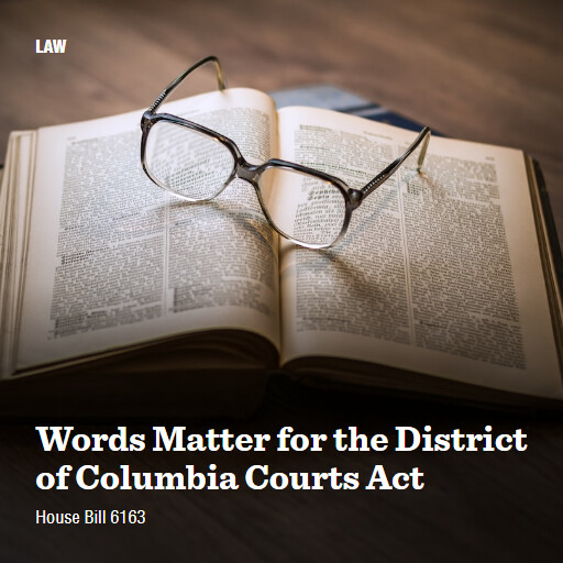 H.R.6163 118 Words Matter for the District of Columbia Courts Act