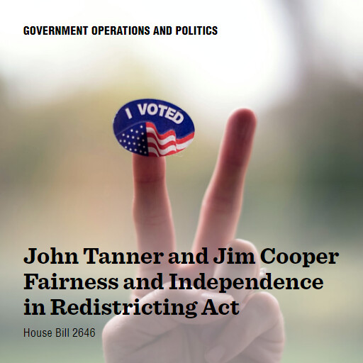 H.R.2646 118 John Tanner and Jim Cooper Fairness and Independence in Redistricting Act