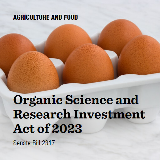 S.2317 118 Organic Science and Research Investment Act of 2023