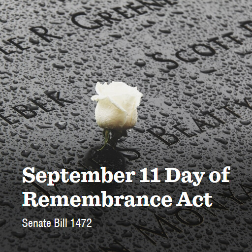S.1472 118 September 11 Day of Remembrance Act
