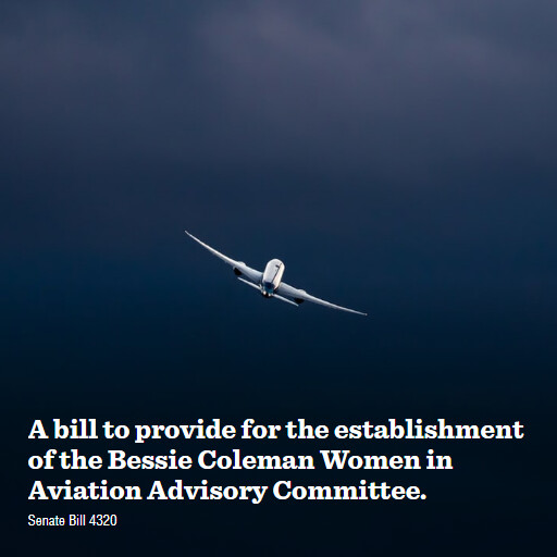 S.4320 118 A bill to provide for the establishment of the Bessie Coleman Women in Aviation Advisory C