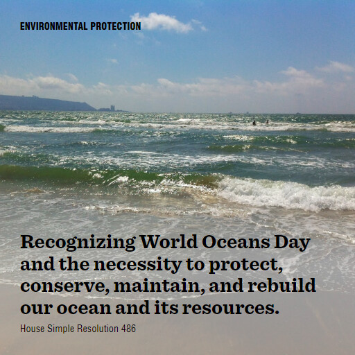 H.Res.486 118 Recognizing World Oceans Day and the necessity to protect conserve maintain and rebuild ou