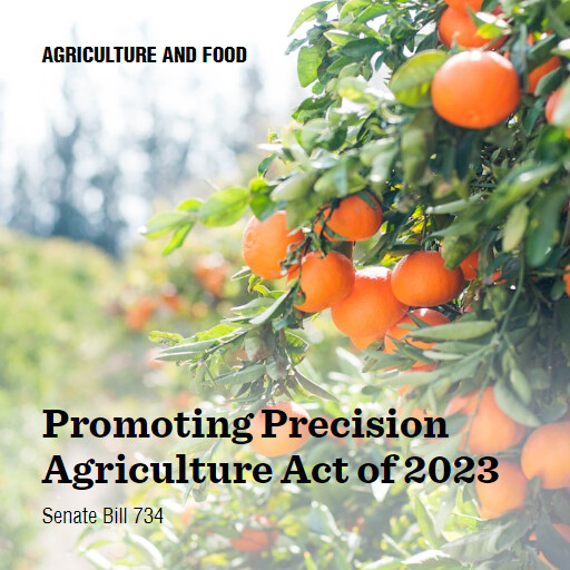 S.734 118 Promoting Precision Agriculture Act of 2023