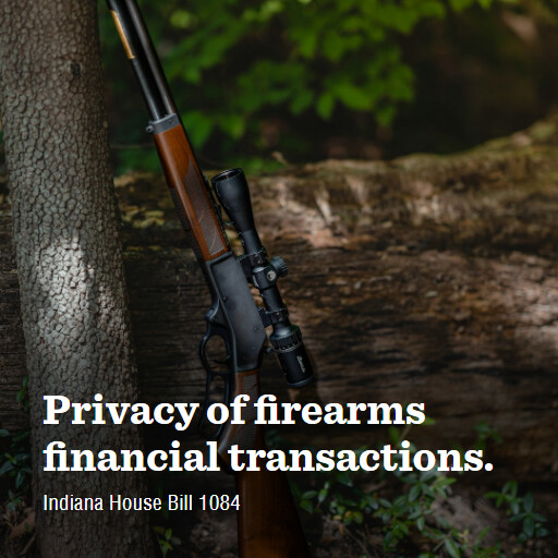 IN HB1084 2024 Privacy of firearms financial transactions