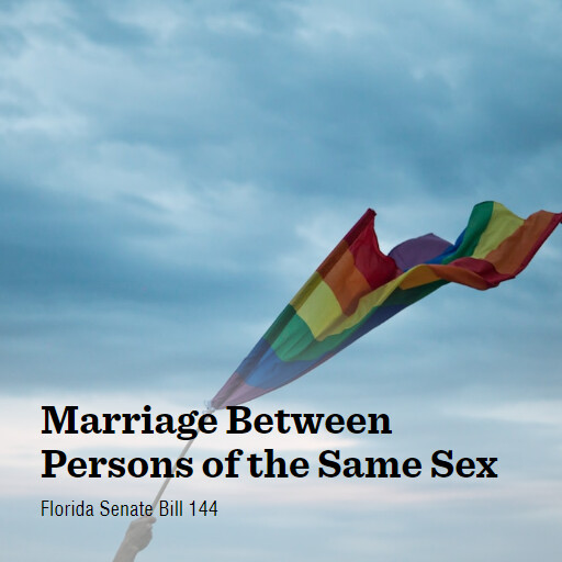 FL SB144 2025 Marriage Between Persons of the Same Sex
