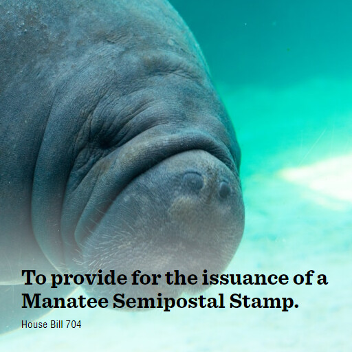 H.R.704 119 To provide for the issuance of a Manatee Semipostal Stamp