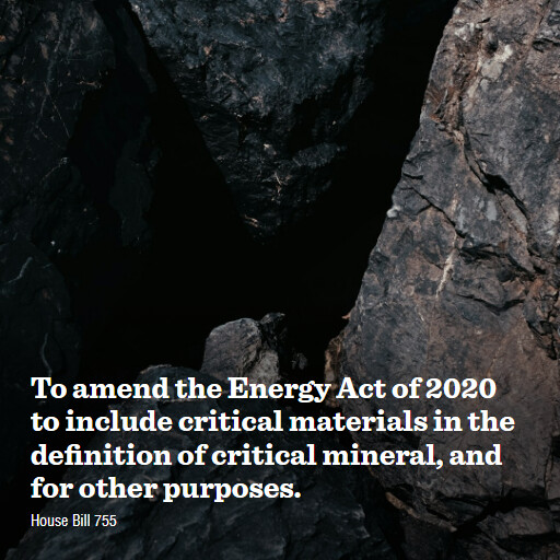 H.R.755 119 To amend the Energy Act of 2020 to include critical materials in the definition of critica