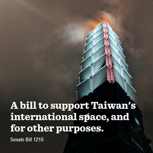 S.1216 119 A bill to support Taiwans international space and for other purposes