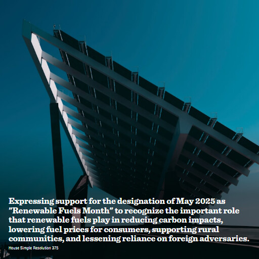 H.Res.375 119 Expressing support for the designation of May 2025 as Renewable Fuels Month to recognize t