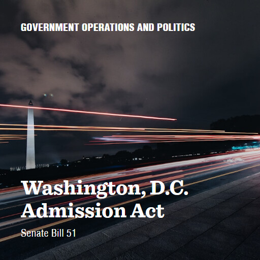 S.51 119 Washington DC Admission Act