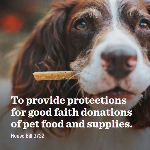 H.R.3732 119 To provide protections for good faith donations of pet food and supplies