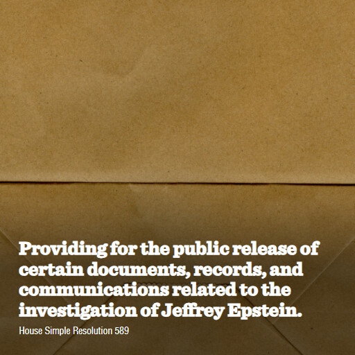 H.Res.589 119 Providing for the public release of certain documents records and communications related t