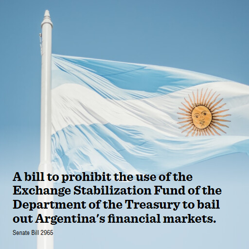 S.2965 119 A bill to prohibit the use of the Exchange Stabilization Fund of the Department of the Tre