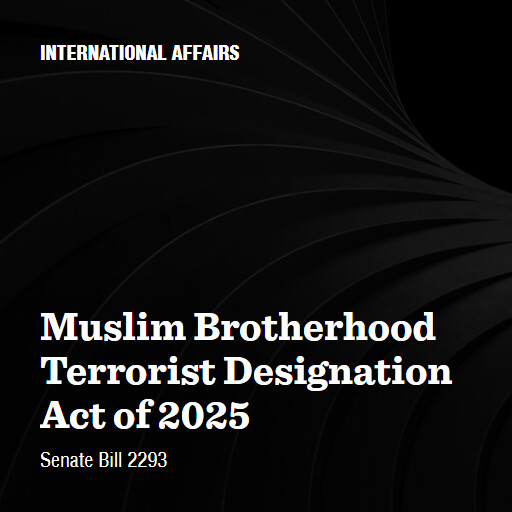 S.2293 119 Muslim Brotherhood Terrorist Designation Act of 2025