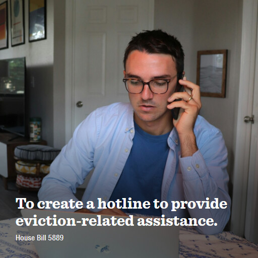 H.R.5889 119 To create a hotline to provide evictionrelated assistance