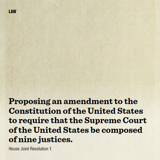 H.J.Res.1 119 Proposing an amendment to the Constitution of the United States to require that the Suprem