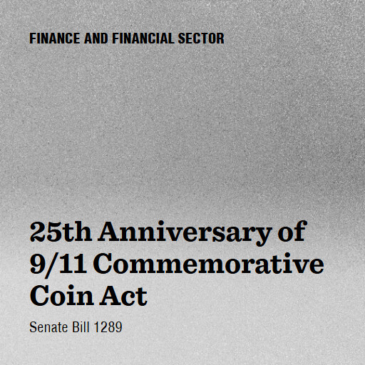 S.1289 119 25th Anniversary of 911 Commemorative Coin Act