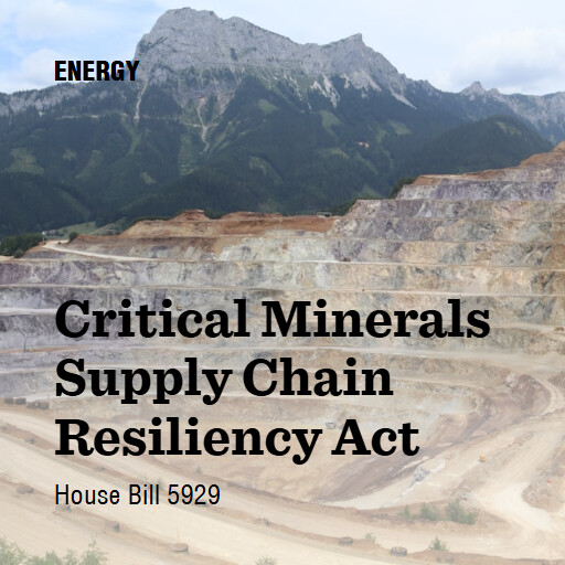 H.R.5929 119 Critical Minerals Supply Chain Resiliency Act