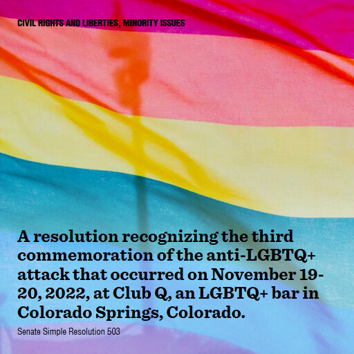 S.Res.503 119 A resolution recognizing the third commemoration of the antiLGBTQ attack that occurred on 