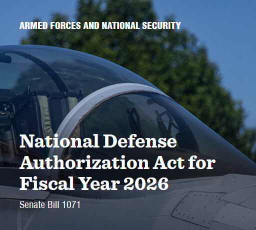 S.1071 119 National Defense Authorization Act for Fiscal Year 2026