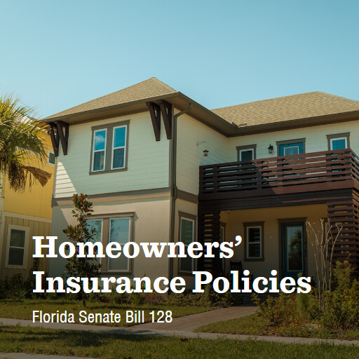 FL SB128 2026 Homeowners Insurance Policies