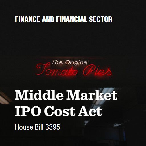 H.R.3395 119 Middle Market IPO Cost Act