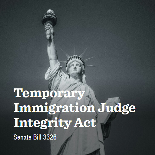S.3326 119 Temporary Immigration Judge Integrity Act