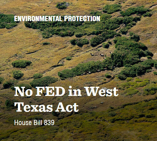 H.R.839 119 No FED in West Texas Act