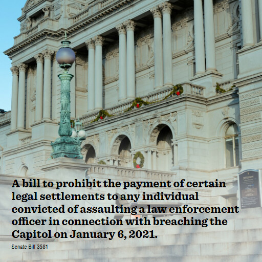S.3581 119 A bill to prohibit the payment of certain legal settlements to any individual convicted of