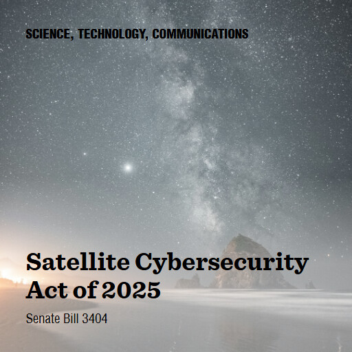 S.3404 119 Satellite Cybersecurity Act of 2025