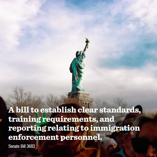 S.3683 119 A bill to establish clear standards training requirements and reporting relating to immigr