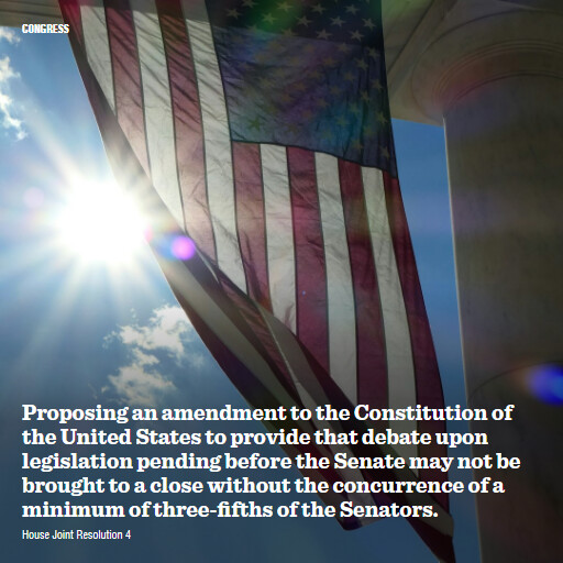 H.J.Res.4 119 Proposing an amendment to the Constitution of the United States to provide that debate upo