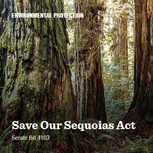 S.4103 119 Save Our Sequoias Act