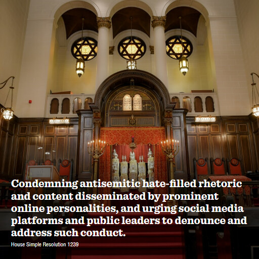 H.Res.1239 119 Condemning antisemitic hatefilled rhetoric and content disseminated by prominent online pe