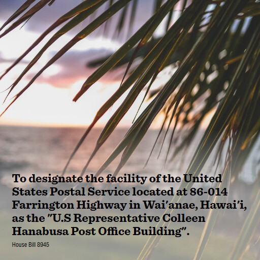 H.R.8945 119 To designate the facility of the United States Postal Service located at 86014 Farrington 