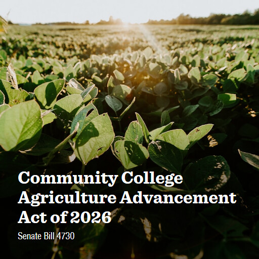 S.4730 119 Community College Agriculture Advancement Act of 2026