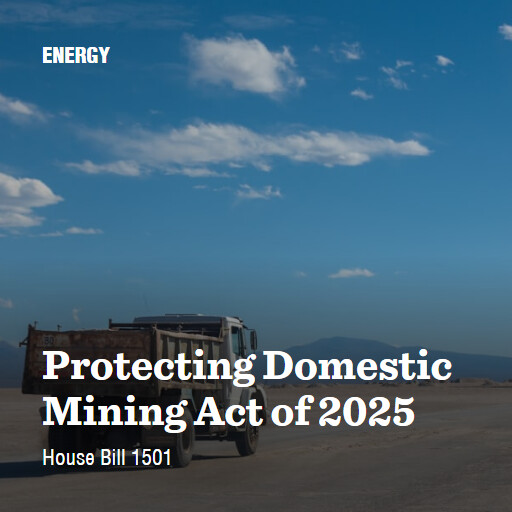 H.R.1501 119 Protecting Domestic Mining Act of 2025
