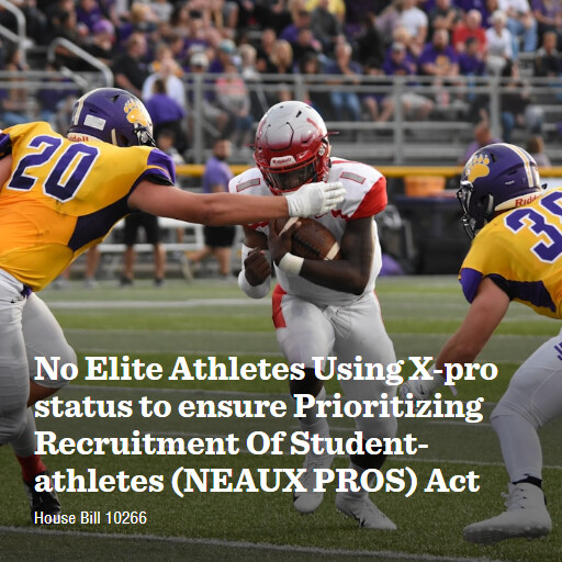 H.R.10266 119 No Elite Athletes Using Xpro status to ensure Prioritizing Recruitment Of Studentathletes